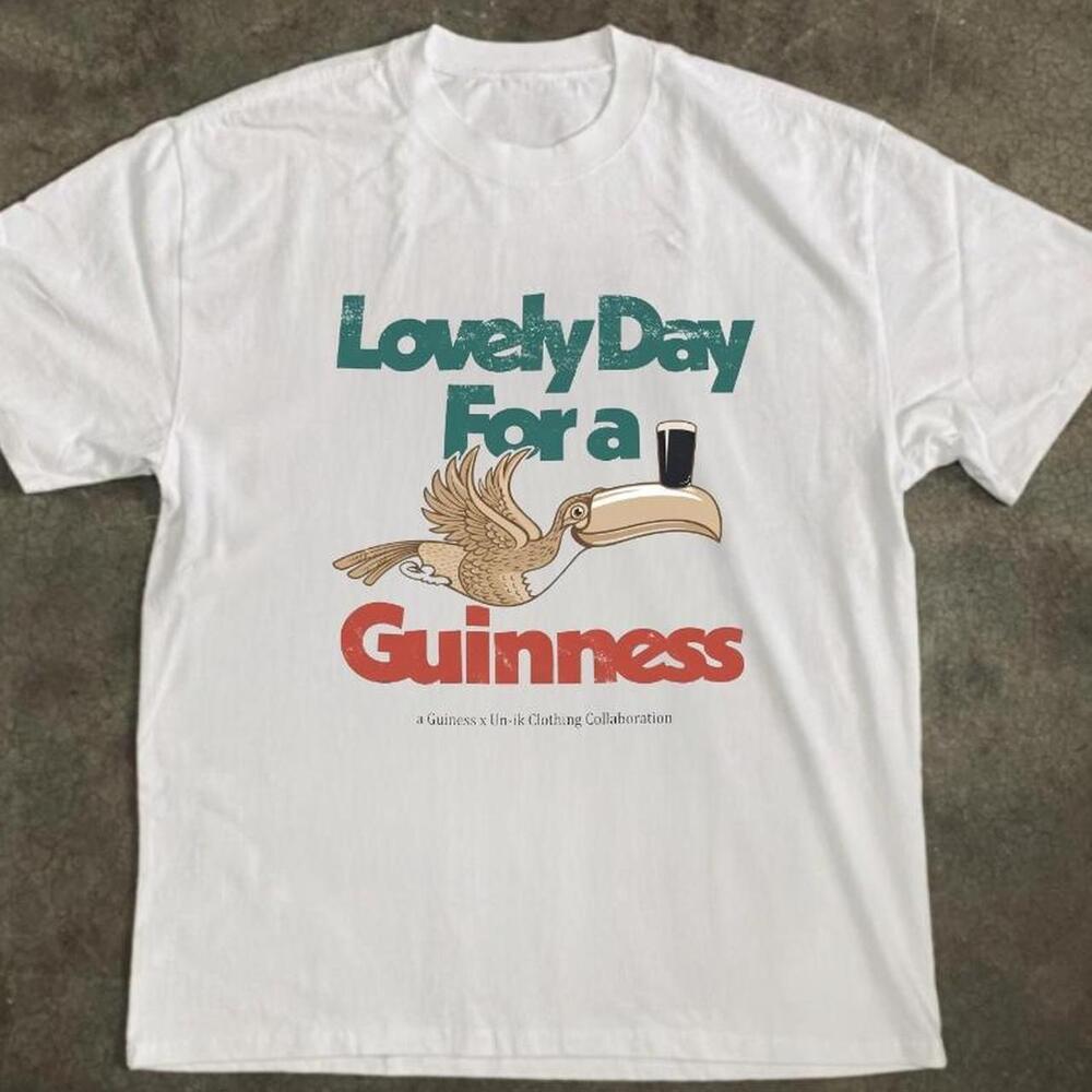 Gildan Whites T Shirt White Guinness Beer Day For A Guinness Graphic Tee